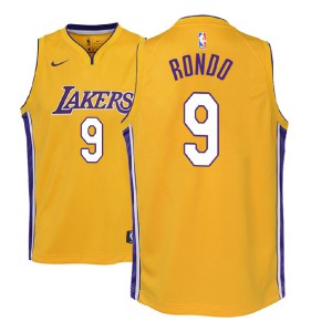 Los Angeles Lakers #9 Rajon Rondo Stitched Yellow Jersey in 2023