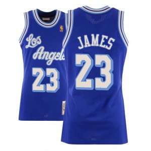 Men's Los Angeles Lakers LeBron James #23 Nike MPLS light Blue