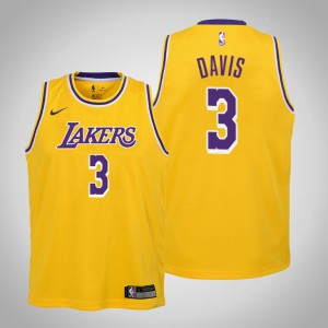 Anthony Davis - Los Angeles Lakers - Gold Icon Edition Jersey
