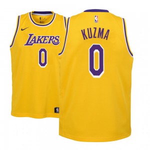 Kyle Kuzma Los Angeles Lakers #0 Youth 8-20 White City Edition  Swingman Jersey (8) : Sports & Outdoors