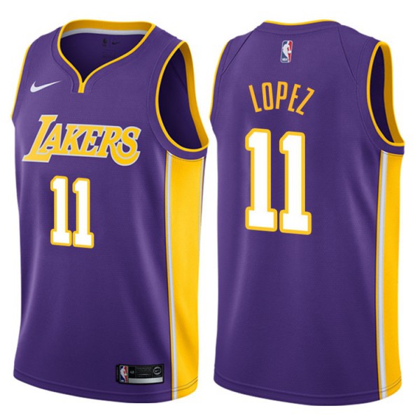 NBA Los Angeles Lakers Trikot Brook Lopez 11 Nike 2017-18 Lila