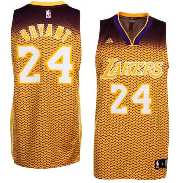NEW Men's LA Lakers Kobe Bryant #24 Split Throwback Jersey