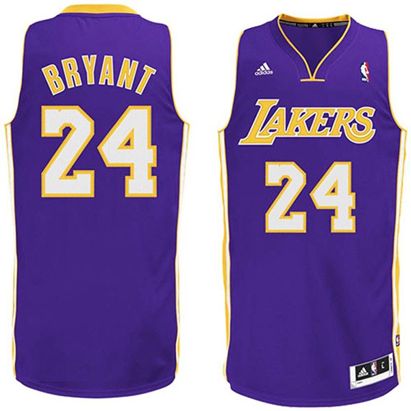 Men's Los Angeles Lakers Kobe Bryant #24 White Swingman Jersey