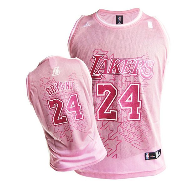 ADIDAS Women's Pink Kobe Bryant #24 Lakers Jersey SMALL